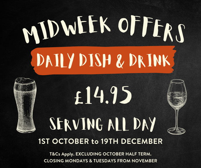 Mid-Week offers at the Tap Rooms - Bowness Tap Rooms